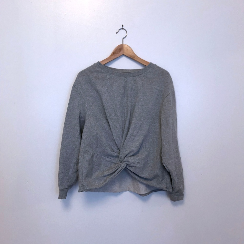 Heather Gray Cheap Monday Knot Sweatshirt